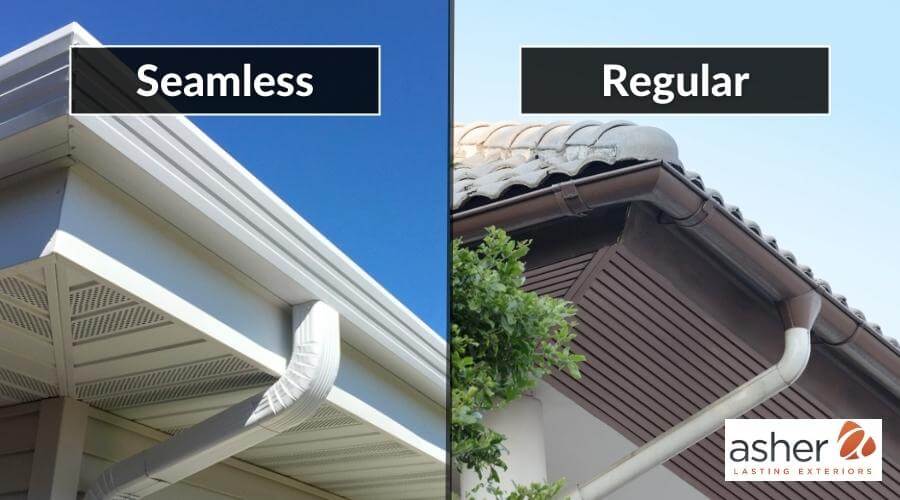 Comparison of seamless versus sectional gutter systems