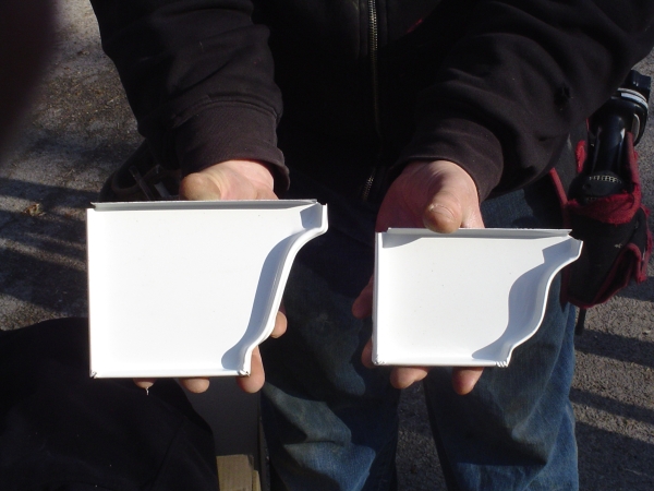 Measuring a roofline to determine gutter size